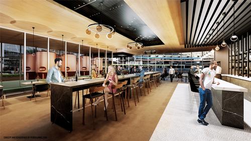 The concept includes eight restaurants and a variety of bars / Pendulum Studio