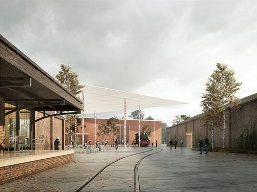 Exterior by 6a Architects and OFFICE Kersten Geers David Van Severen / Malcolm Reading Consultants and 