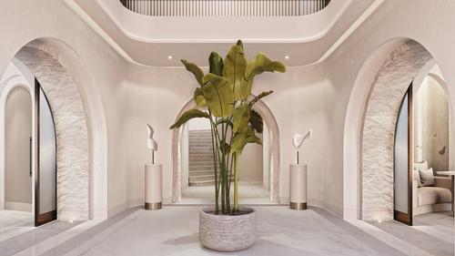 The interiors of the 2,000sq m Meditteranean-inspired spa have been created by interior designers Goddard Littard