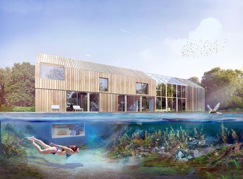 The pond also provides a natural swimming pool / BXBstudio Bogusław Barnaś