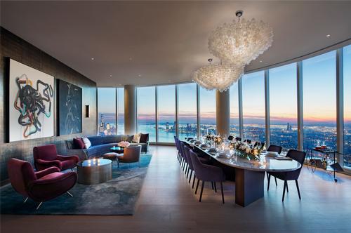 The 6,000sq ft (560sq m) space is part of Fifteen Hudson Yards' total of 40,000sq ft (3,700sq m) of wellness, entertaining and leisure amenities 