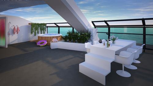 86 per cent of Virgin Voyages cabins will feature a balcony / Virgin Voyages
