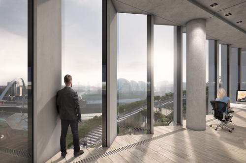 There will be views of the rooftop park from within the building / Bjarke Ingels Group
