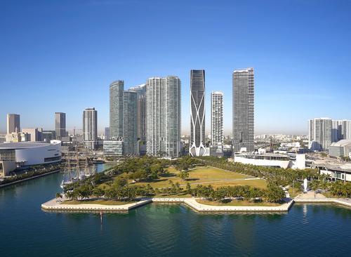 It is located opposite Museum Park in Miami / Hufton+Crow