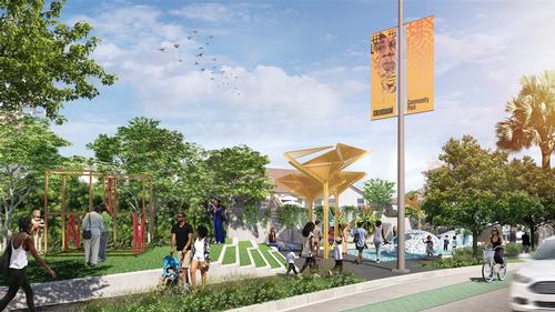 It will run along Crenshaw Boulevard / Perkins and Will