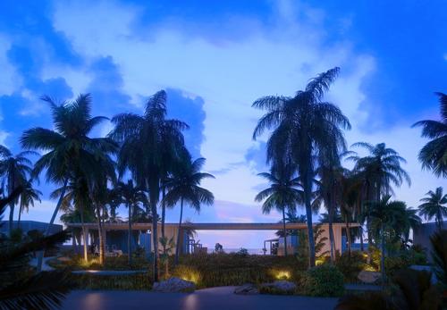 In addition to a hotel, there will be 54 private villas / Luxigon