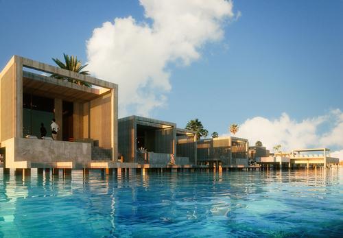 The 49-key hotel will include a number of overwater suites / Luxigon