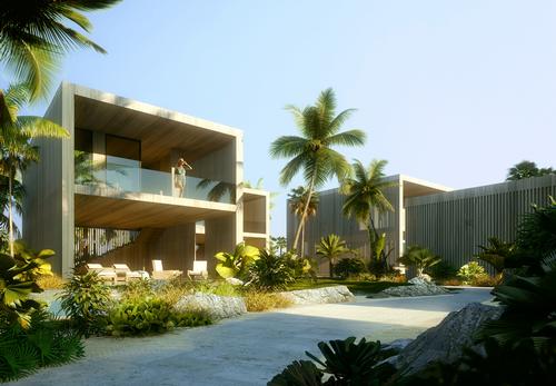 The design of the resort draws of the beauty of the natural surroundings / Luxigon