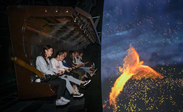 Kraftwerk promoted its new flying theatre in Changsha, China