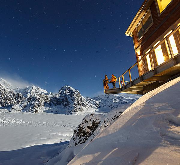 Sheldon Chalet is located on a rocky outcrop in the interior wilderness of Alaska / ©Jeff Schultz