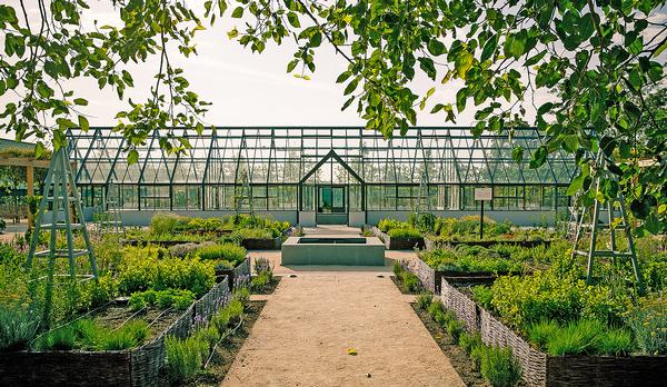 The botanical garden is planted with 6,000 herbaceous plants, shrubs and fruit trees