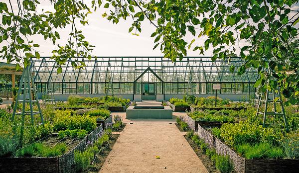 The botanical garden is planted with 6,000 herbaceous plants, shrubs and fruit trees