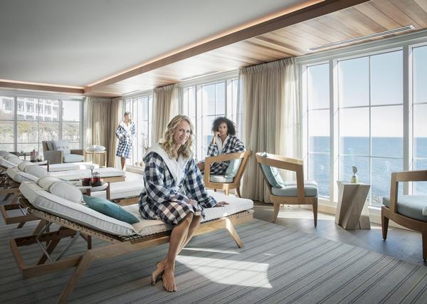 Around 10 new sites opened every week in 2017, including the spa at Cliff House, designed by Blu Spas Inc 