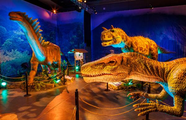 Dinosaurs Around the World introduces visitors to more than a dozen animatronic dinosaurs