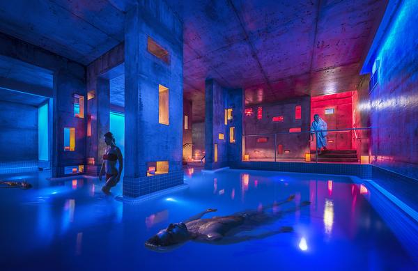 The floatation pool is a popular add on and is big enough for 40 people