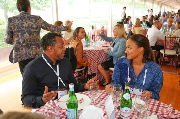 Thoughtful discussions continued over lunch