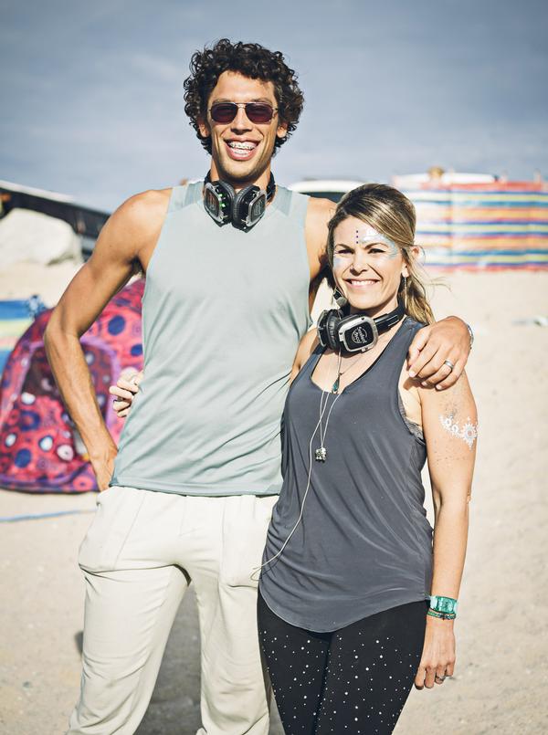 The couple run events like the Silent Disco at key locations in Cornwall