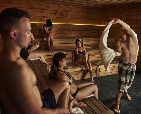 Ideas for experiences, like the aufguss sauna, come from around the world. Next to arrive will be a hammam concept