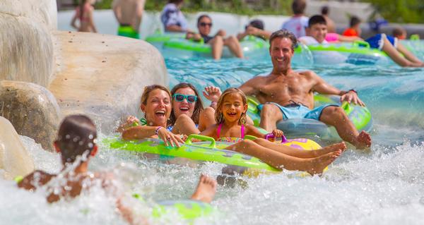 Visitors floating down The Falls / photos: © Schlitterbahn Waterparks and Resorts
