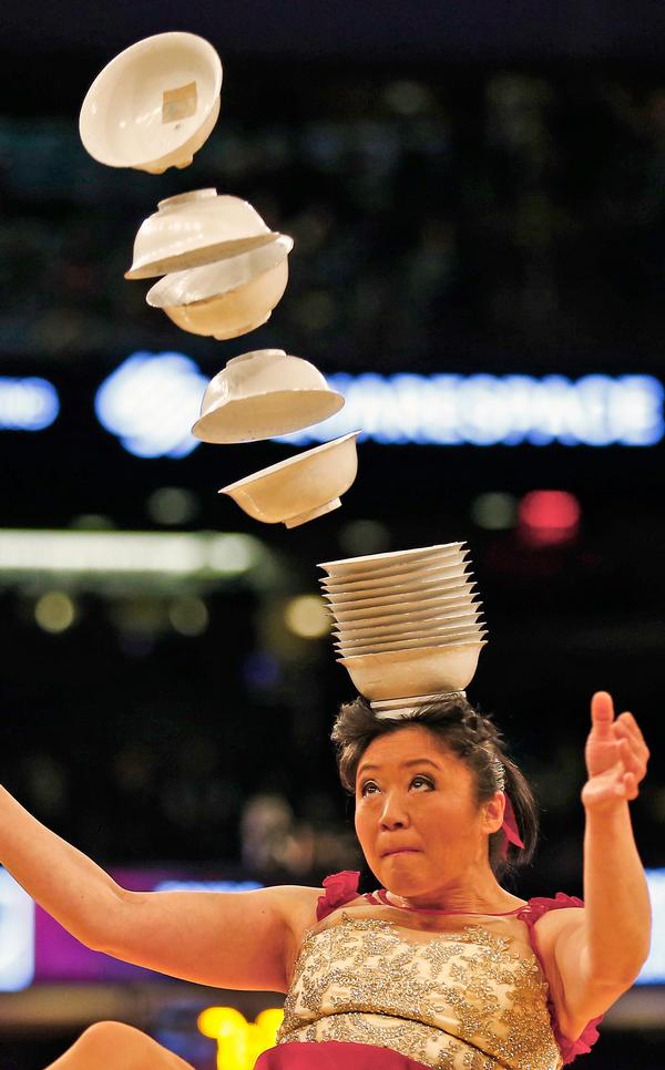 The half time entertainment at a New York Knicks game at Madison Square Gardens augments the sporting experience for fans / © USA TODAY Sports/SIPA USA/PA Images