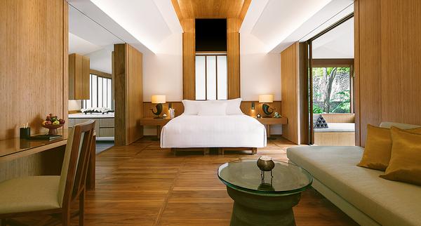 It can be stressful to switch off from work, so desks have been added to bedrooms 
