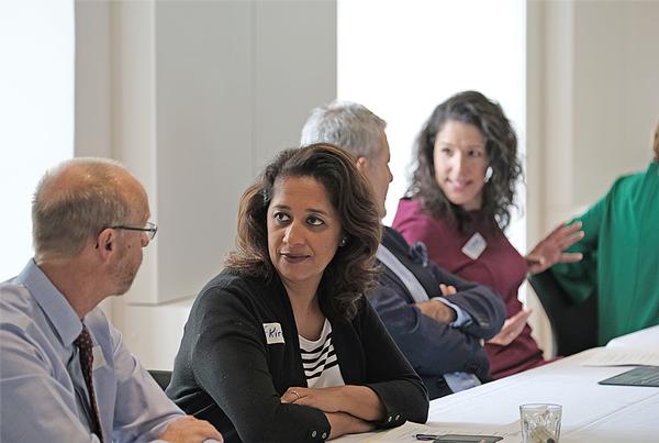 Delegates engaged in open, round-table sessions