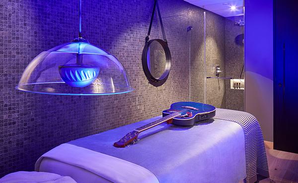 Expertly curated playlists accompany choreographed treatments