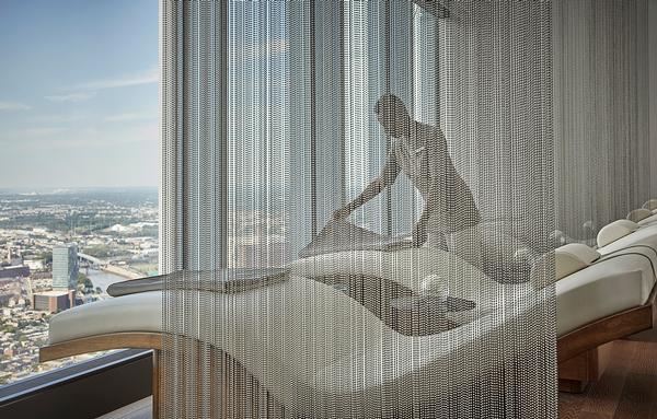 This ‘spa in the sky’ offers a haven of wellness which has been inspired by the healing power of crystals
