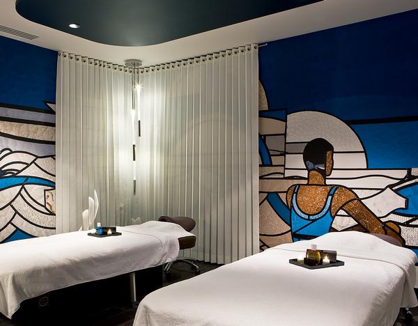 Specialist sports-specific massages are a signature offer at the busy, popular spa