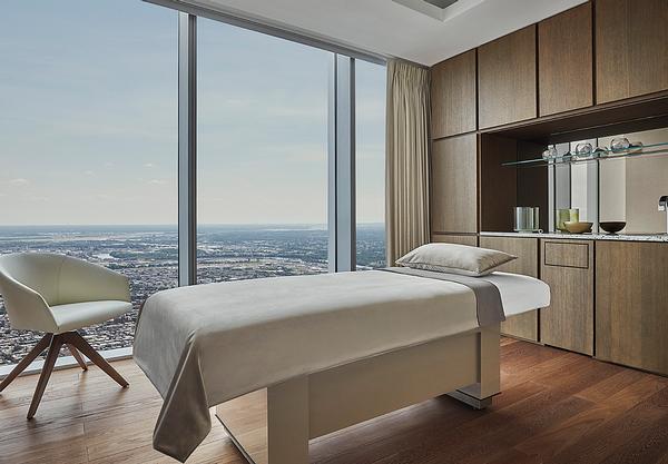 Signature therapies include an anti-pollution facial and warm crystal massage