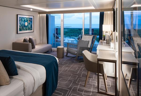 Hoppen’s signature modern, luxurious style can be seen in her design of the Sky Suites