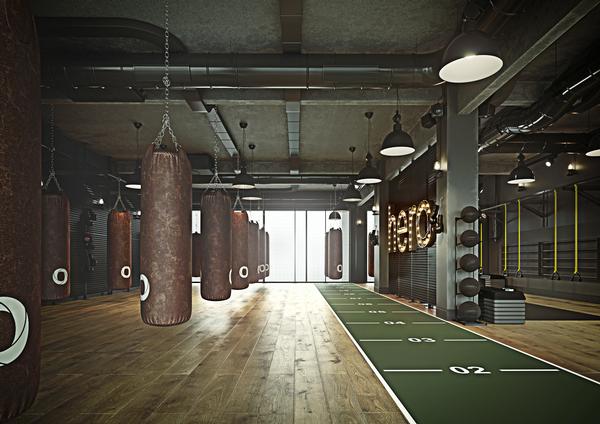The four studios at the new Hero club include a space for athletics and conditioning