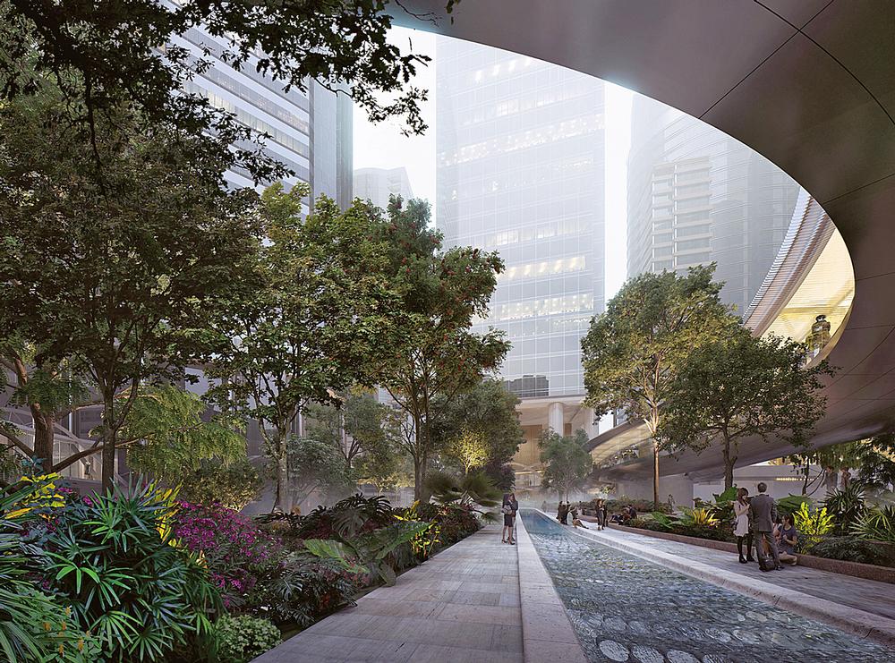 Taikoo Place has been designed to offer a calm haven within the city