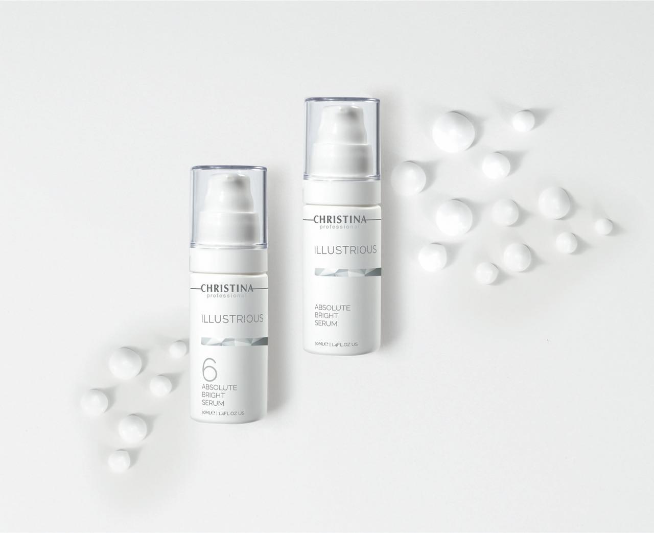 Illustrious contains potent whitening, brightening and firming active ingredients to target age spots and refine tone / 