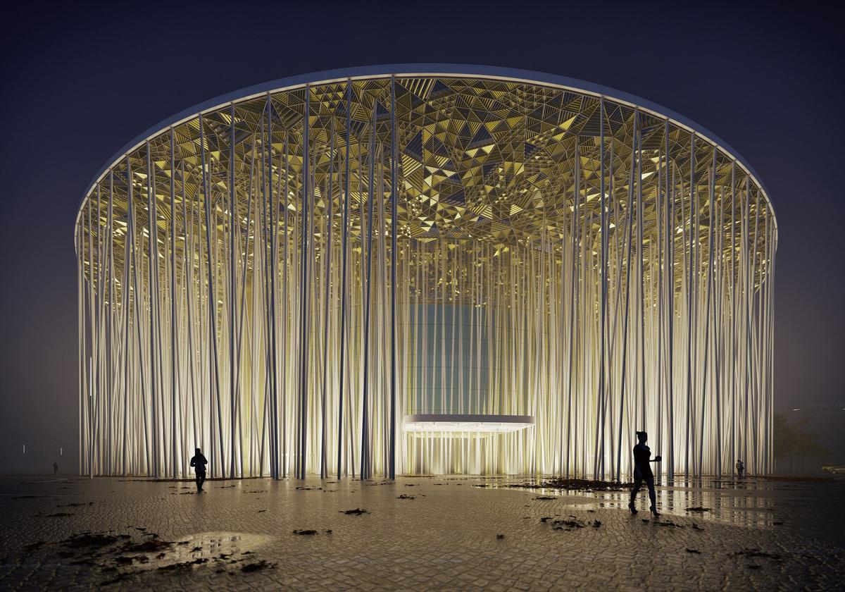 The Wuxi Theatre's ambitious design was recognised at this year's World Architecture Festival. / Courtesy of Steve Chilton Architects