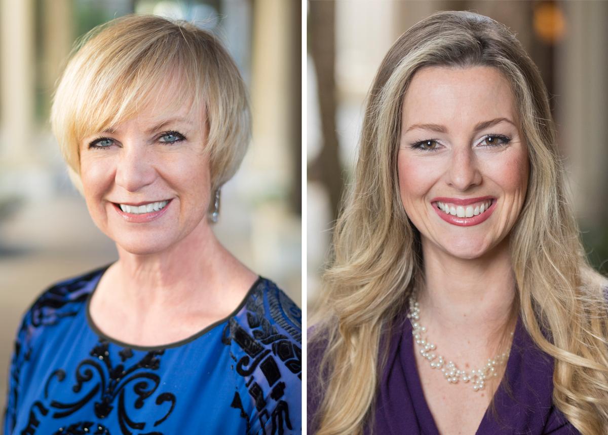 Ella Kent (left), who was previously director of spa and fitness, has been promoted to director of rooms and Dana Reitz (right) is now director of spa and fitness / 