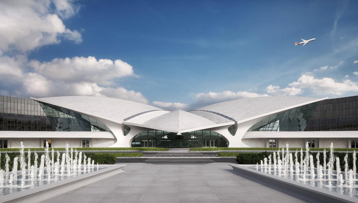 The original air terminal was conceived by Finnish architect Eero Saarinen and opened in 1962. / Courtesy of MCR The original air terminal was conceived by Finnish architect Eero Saarinen and opened in 1962. / Courtesy of MCR