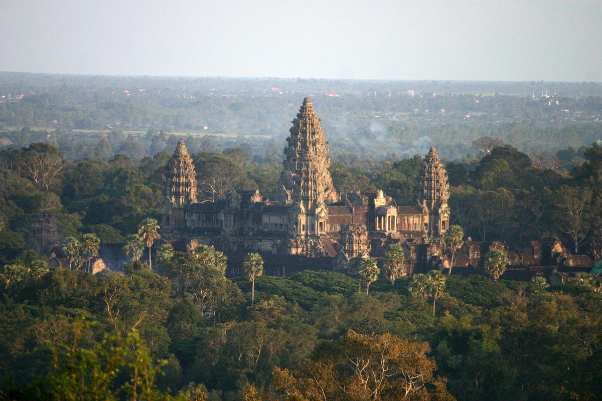 The FCC Angkor will be located a stone's throw from the picturesque and jungle-covered Angkor Wat temple complex. / Photo via Wikimedia Commons