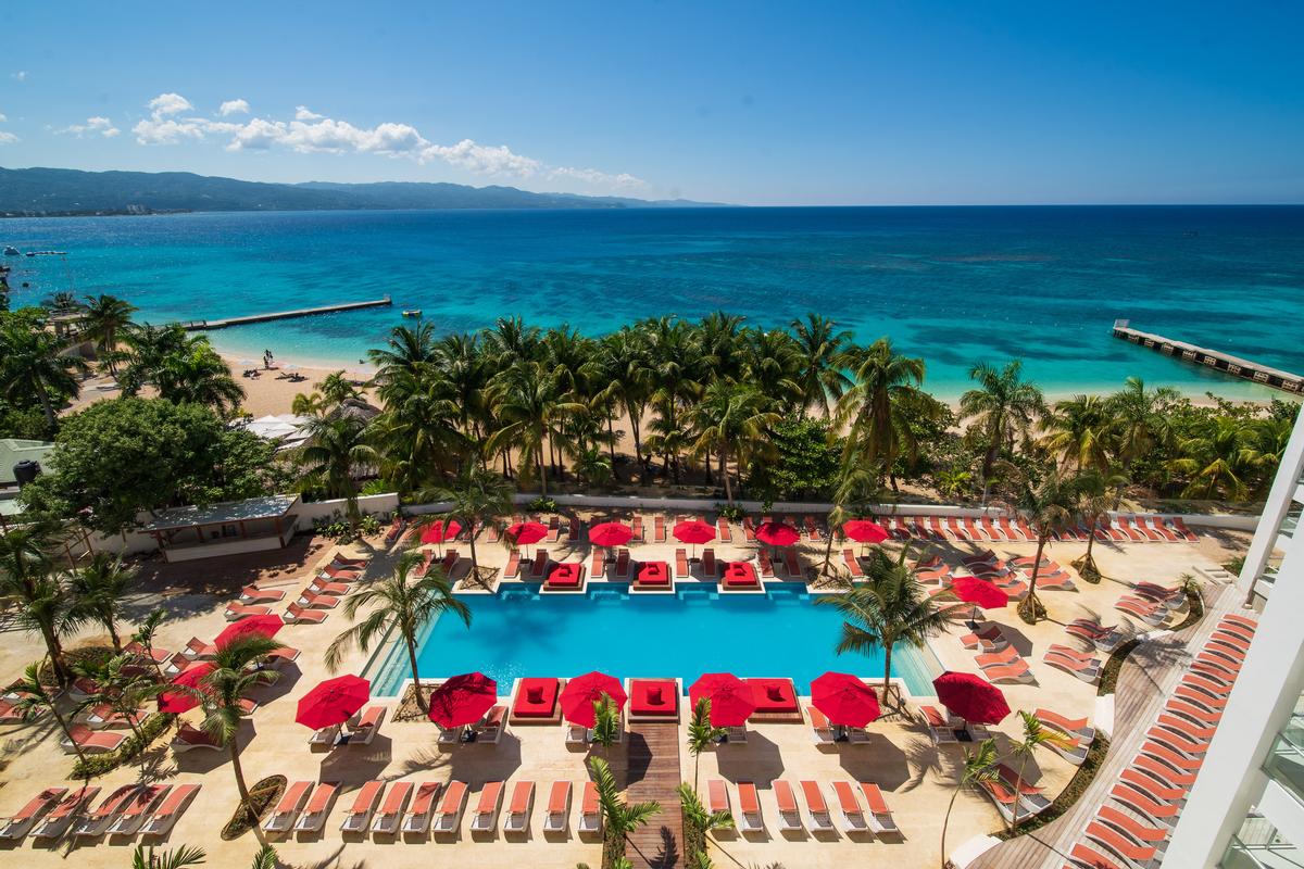 The resort overlooks the picturesque Doctor's Cave Beach at Montego Bay. / Courtesy of S Hotel Jamaica