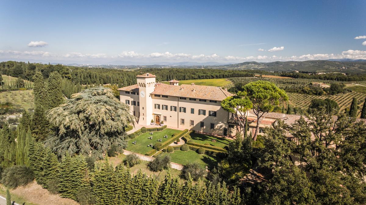 The 740-acre historic estate is situated in the world-famous Chianti wine region of Italy