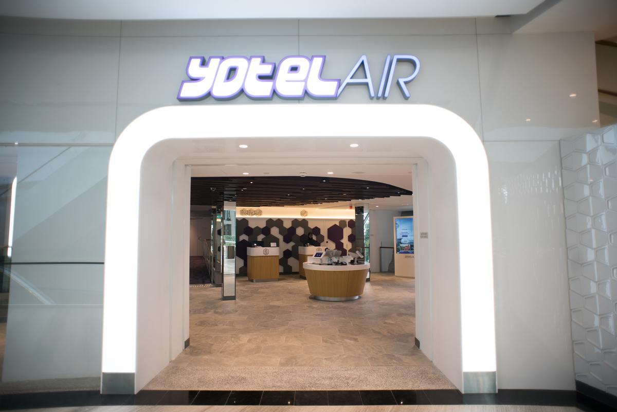 The airport is also home to Asia's first YOTELAIR. / Courtesy of Jewel Changi Airport
