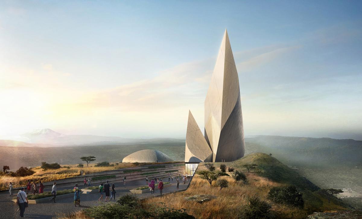 The museum will occupy a 300-acre plot of land that was donated by Leakey's family. / Courtesy of Studio Libeskind