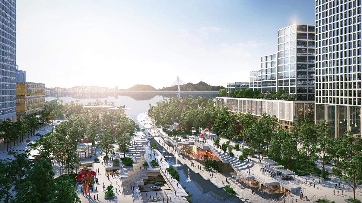 A bustling technology hub, Shenzhen has often been called 'China's Silicon Valley'. / Courtesy of Henning Larsen A bustling technology hub, Shenzhen has often been called 'China's Silicon Valley'. / Courtesy of Henning Larsen