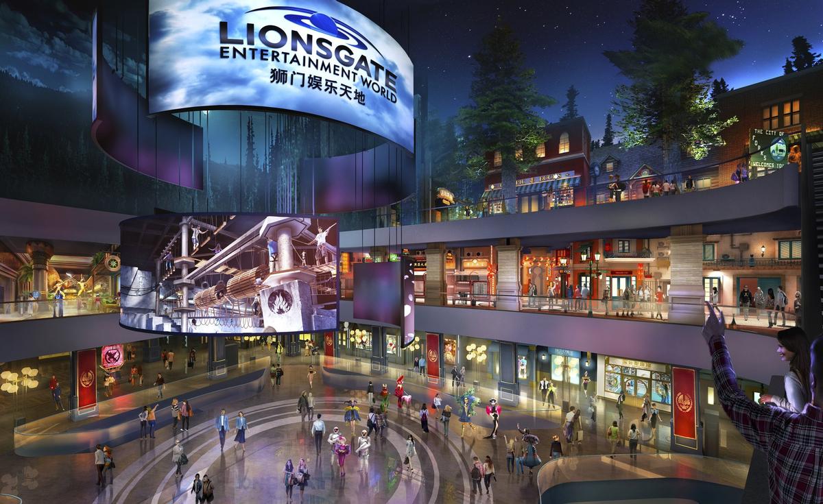 Lionsgate Entertainment World will be a 'vertical' theme park, throughout a 10-storey unit Lionsgate Entertainment World will be a 'vertical' theme park, throughout a 10-storey unit
