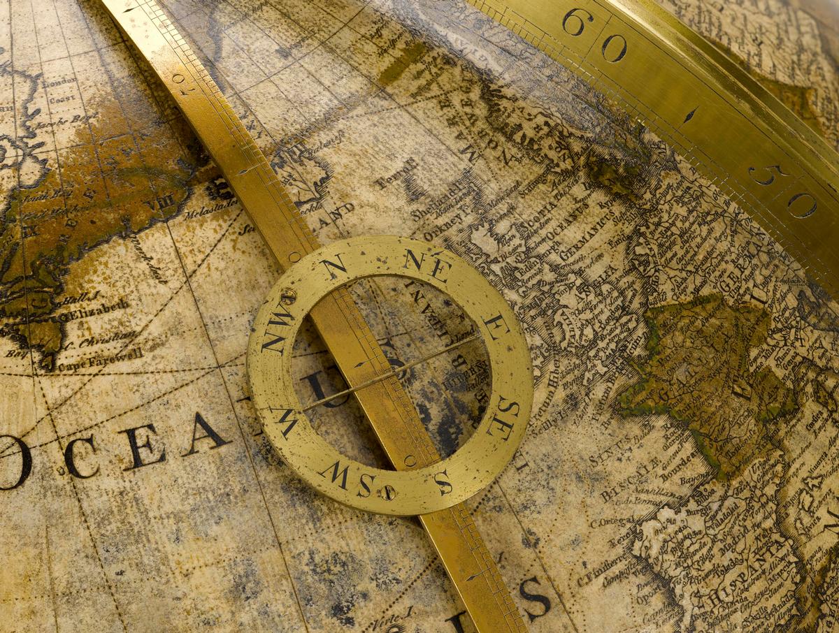 Detail on the Willem Janszoon Blaeu globe from 1599 / Science Museum Group