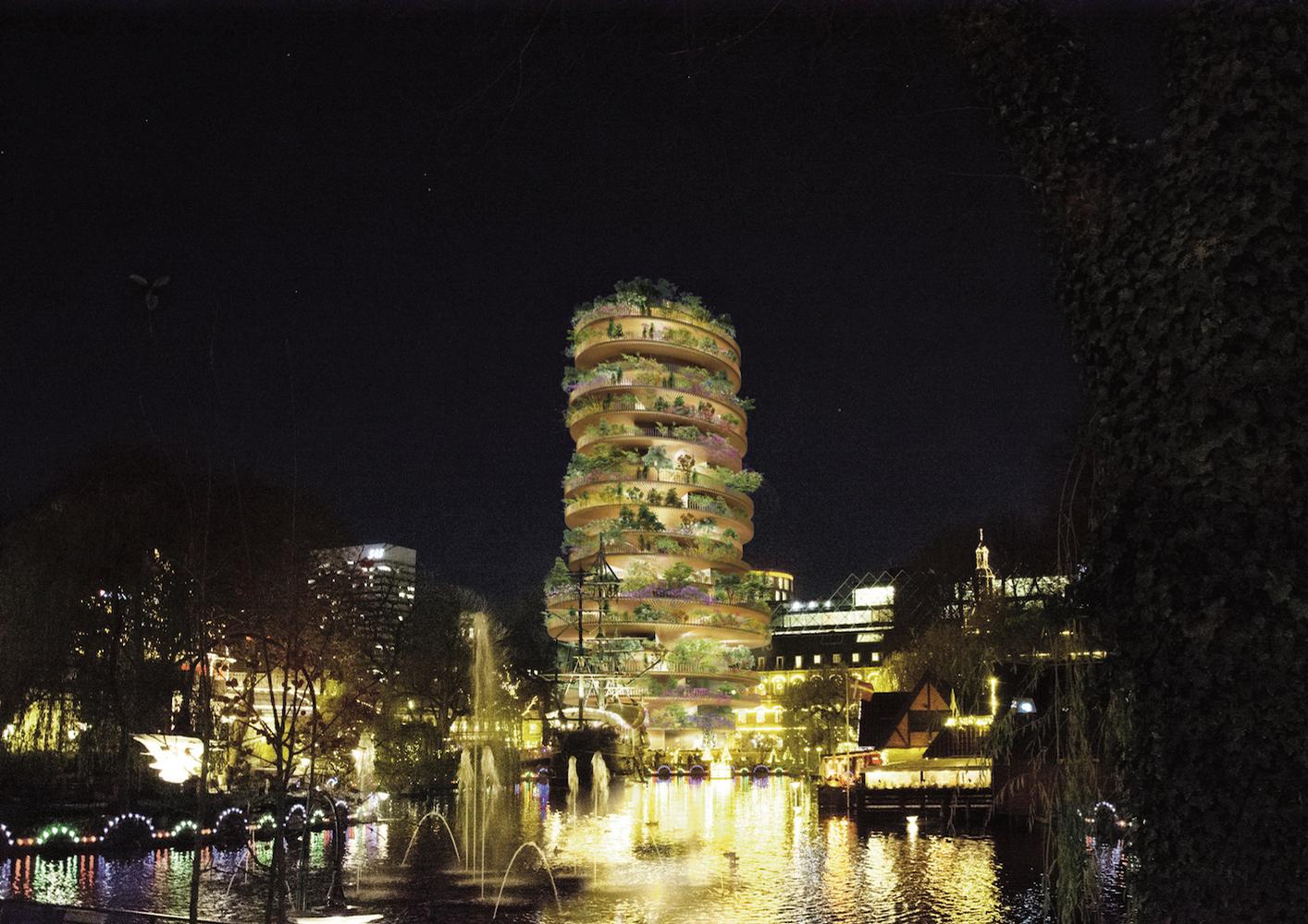 The proposed building has been called a hybrid of 'past, present, and fantasy' / Bjarke Ingels Group