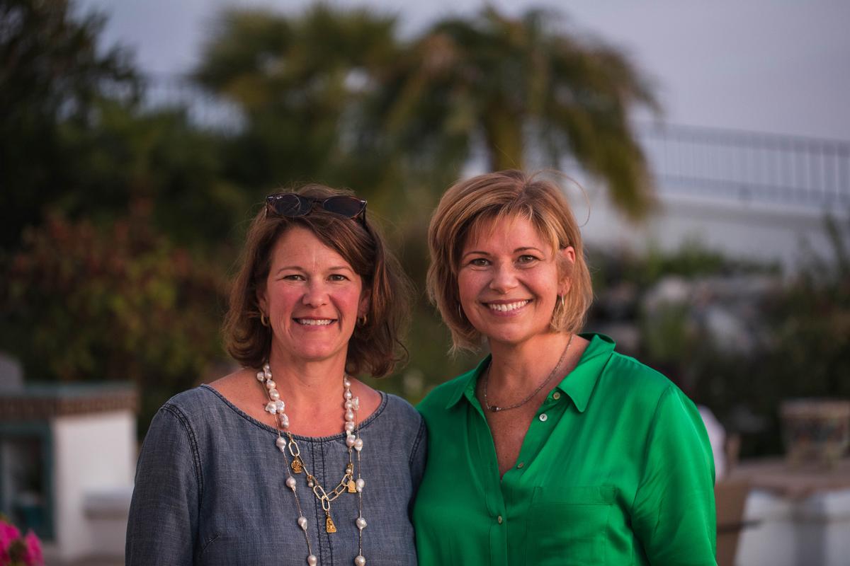 Joanna Roche (left) and Bonnie Baker (right) of the Green Spa Network / 