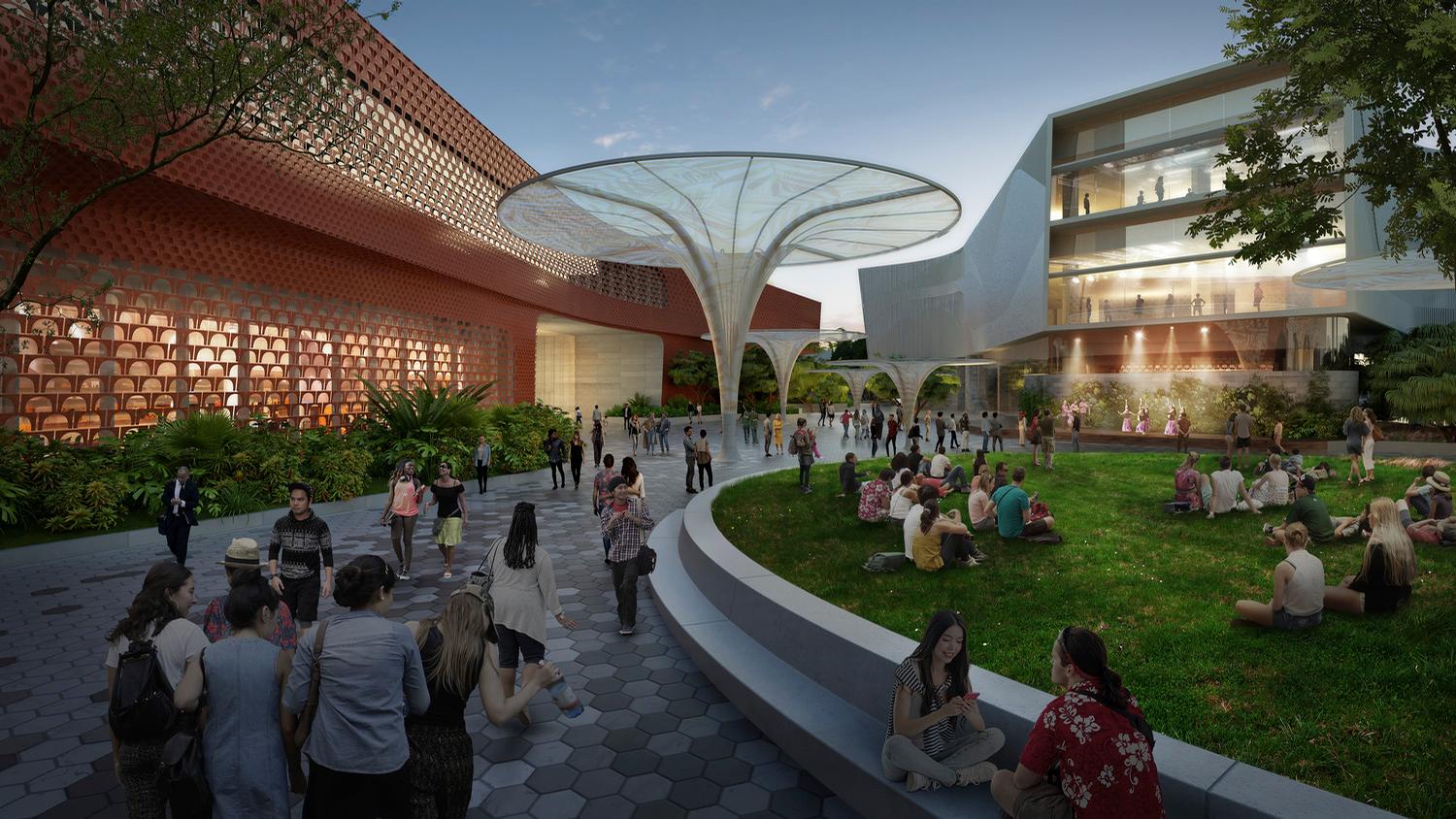 The Blaisdell Center attracts 800,000 visitors a year / Snøhetta The Blaisdell Center attracts 800,000 visitors a year / Snøhetta