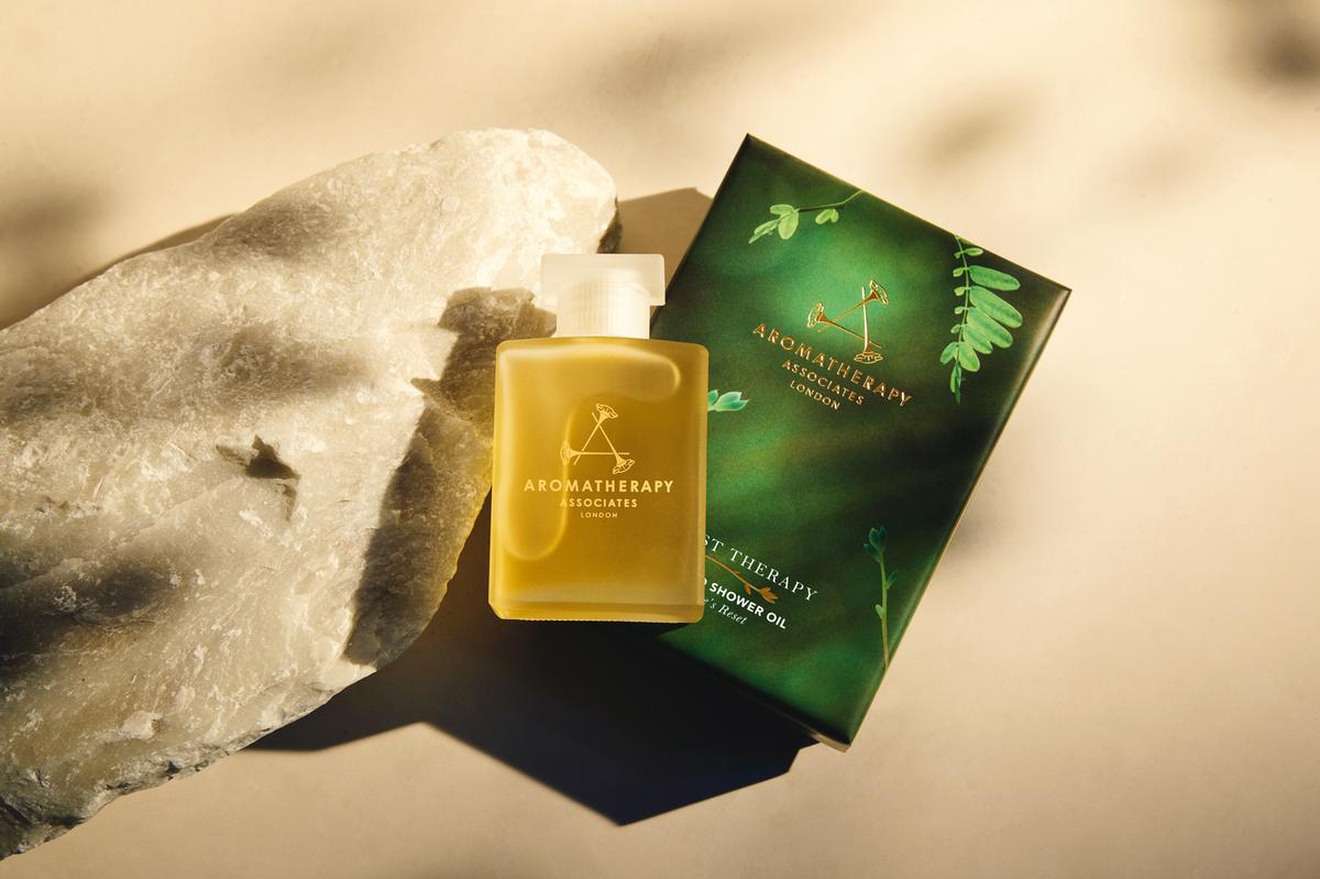 The Forest Therapy collection features a shower oil and wellness mist / 