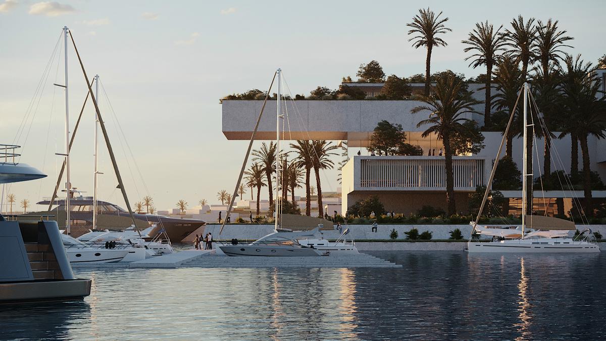 Facilities will include a marina, and entertainment and commercial/retail amenities / Oppenheim Architecture
